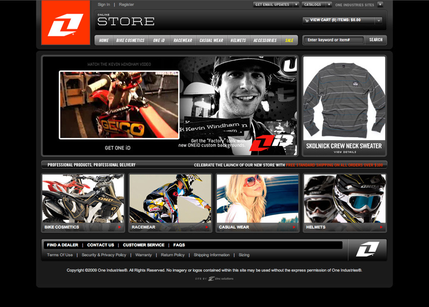 One Industries Online Store