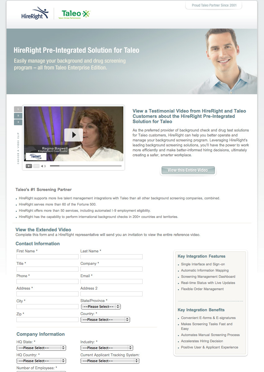 HireRight Partner Page