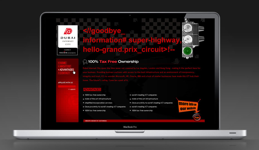Dubai Internet City Microsite