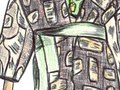 Illustration of Eilish Macintosh's fashion published in Amelia's Magazine,June 2011
