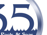 Anniversary Logo for Brown's Pools