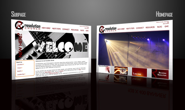 Website for Resolution Church