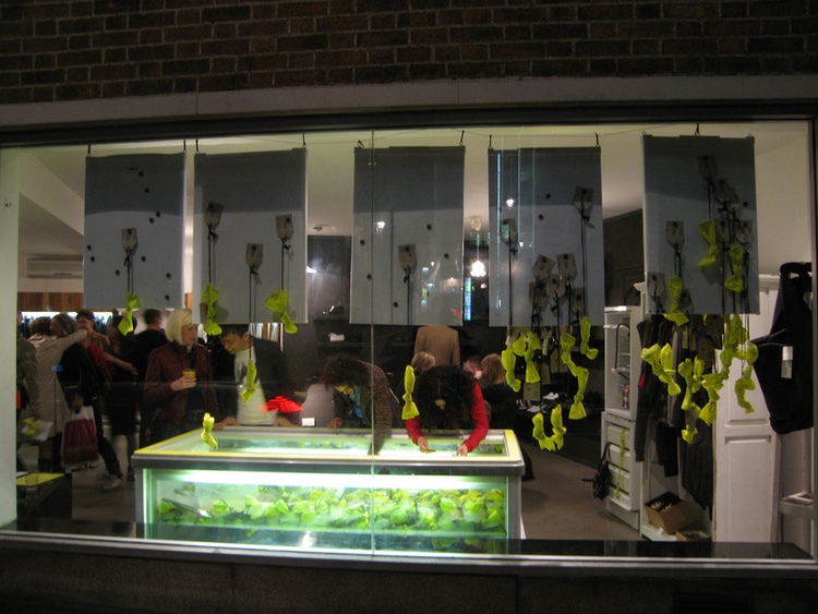 Participatory installation at Bstore, London. Collaborators: Bethany Koby, Sacha Leong, Matthew Haigh.
