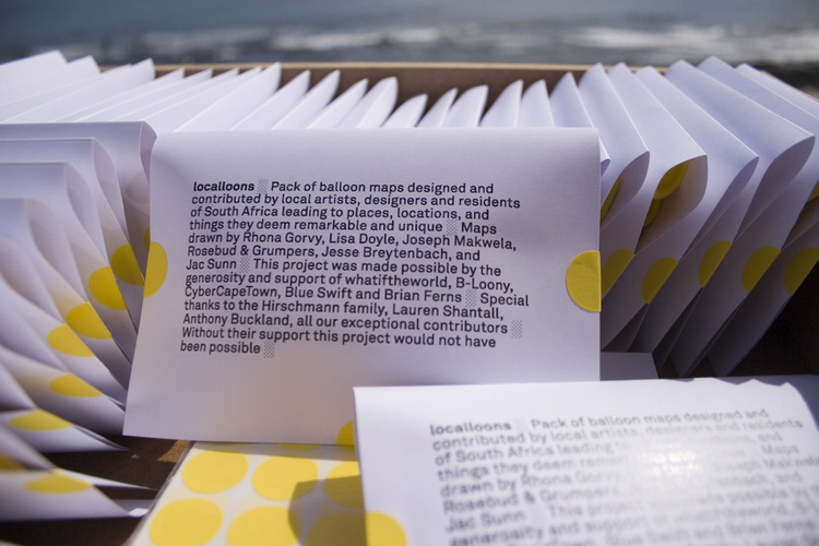 "Localoons", curated balloon maps, and installation, Cape Town, South Africa. Collaborators: Bethany Koby, Daniel Hirschmann.