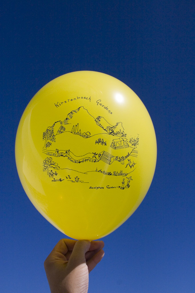 "Localoons", curated balloon maps, and installation, Cape Town, South Africa. Collaborators: Bethany Koby, Daniel Hirschmann.