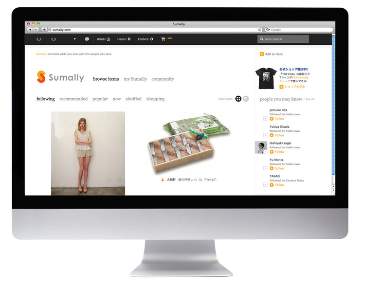 Client: Sumally.com. Site localization: Japanese to English translation and testing.