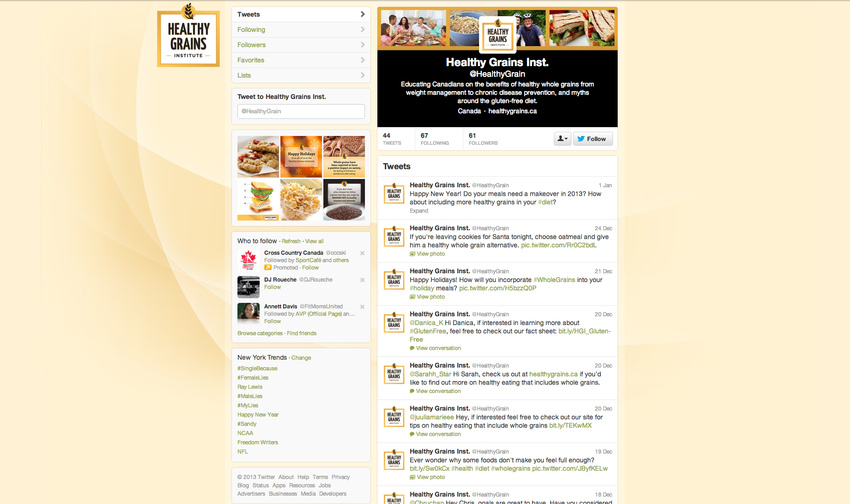Twitter Page