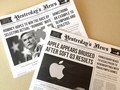 Created two editions of Yesterday's News for ScribbleLive