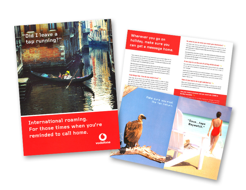 Vodafone International Roaming - Mailing Pack & POS Posters