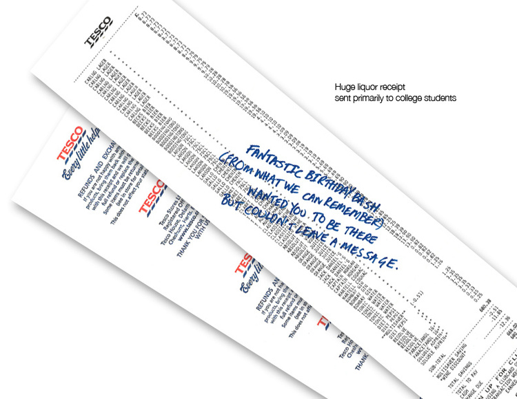 Vodafone Voicemail DM - Additional mailing - Campaign Nominated for D&AD Silver
