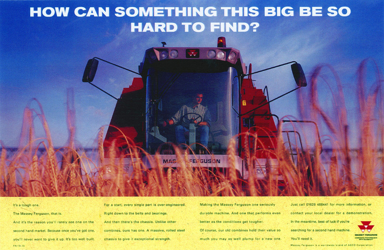 Massey Ferguson Print Campaign - b2b/b2c - Photography by Jean-Luc Benard