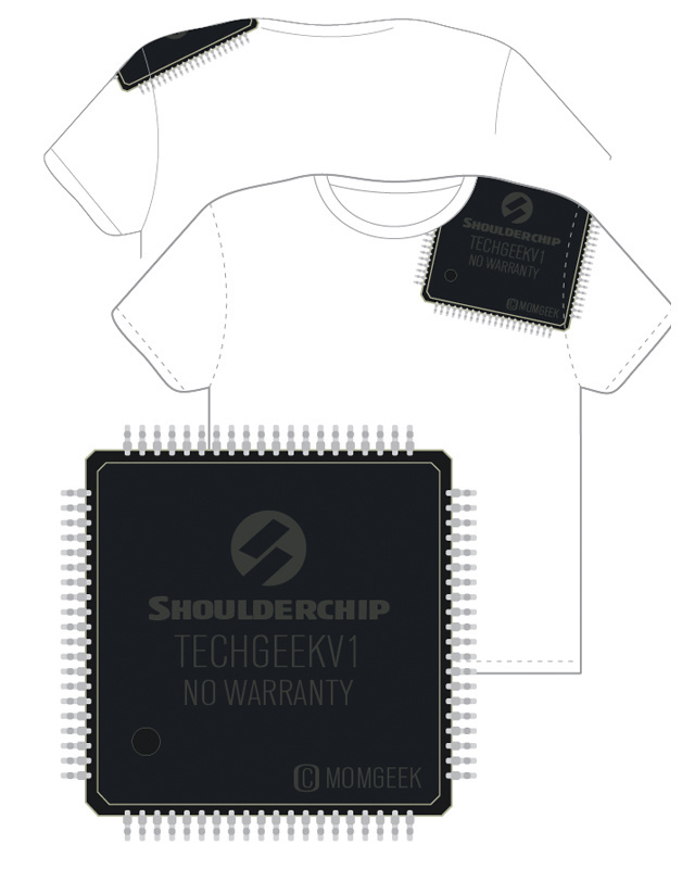 Chip On Your Geeky Shoulder - Adobe Illustrator