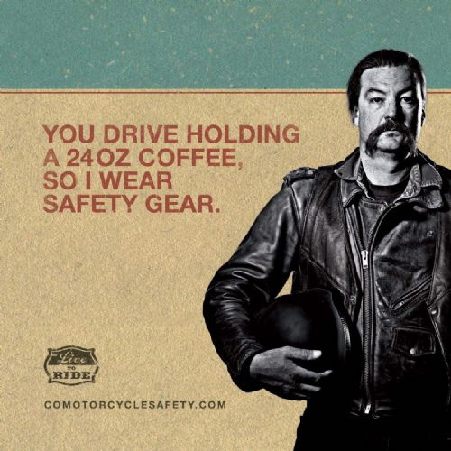 CDOT Motorcycle Safety - Gas Station Door Cling - Writer/Creative Director