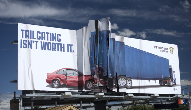 Colorado State Patrol 3D Crash Billboard