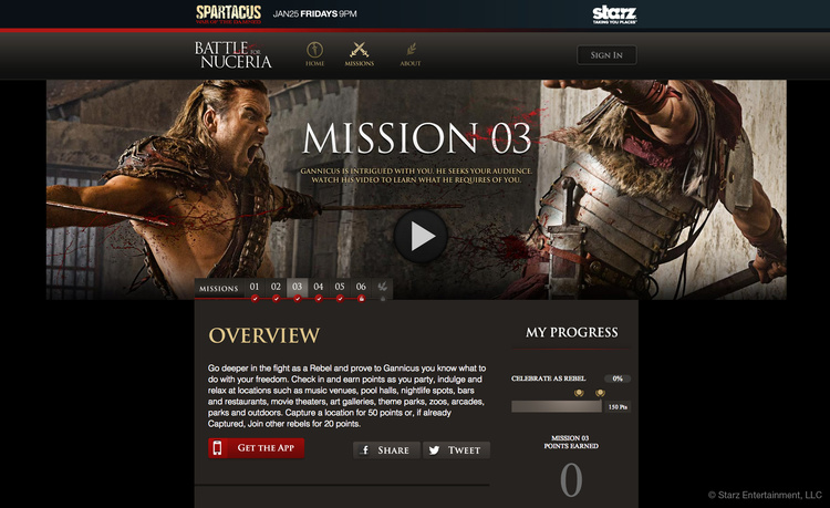 Spartacus: Battle For Nuceria - Copywriter