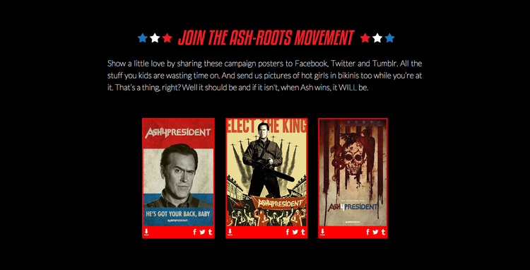 Ash 4 President - Website - Posters