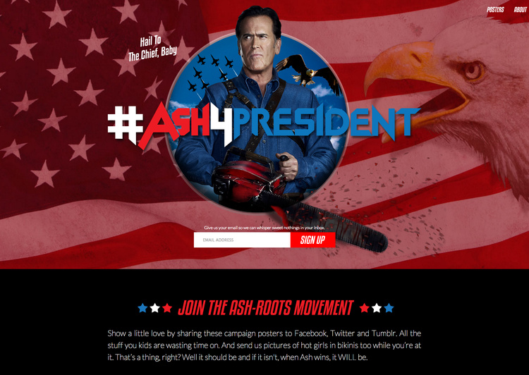 Ash 4 President - Website - Homepage