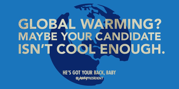 Twitter campaign - Ash 4 President
