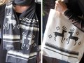 Cowichan deer print - scarves & tote bags