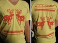 Cowichan buck sweater print - unisex yellow