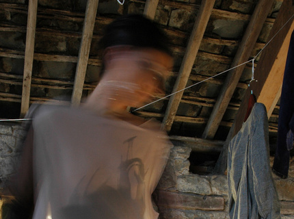 Movement drape, print.