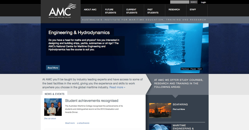 AMC Website (while at Jaffa) | Design, build | www.amc.edu.au