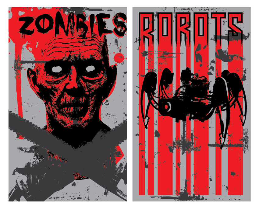 Microsoft › Zombies vs Robots Styleframe