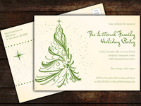 Postcard invitation | Holiday party