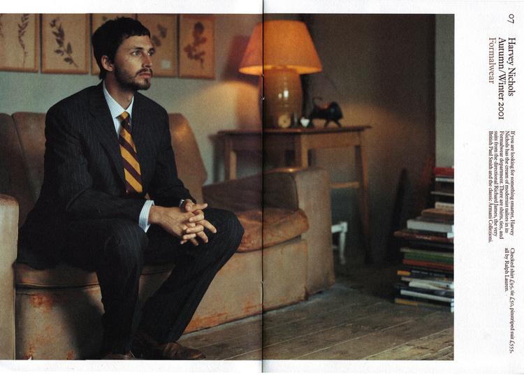 LOCATIONS Harvey Nichols menswear catalogue Photographer John Spinks 2000