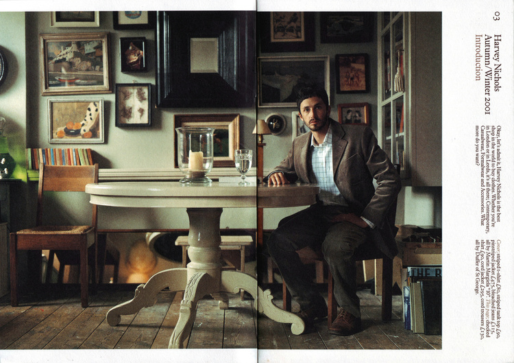 LOCATIONS Harvey Nichols menswear catalogue Photographer John Spinks 2000