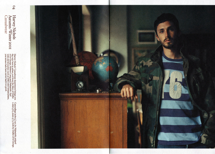 LOCATIONS Harvey Nichols menswear catalogue Photographer John Spinks 2000
