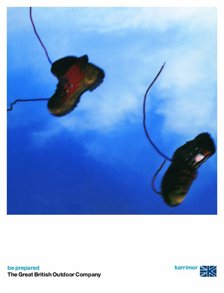 KARRIMOR Rebrand Art Direction and design Stephen Male 1998 Photographer Amber Rowlands