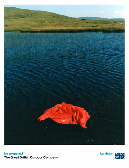 KARRIMOR Rebrand Art Director Stephen Male 1998 Photographer Donald Christie