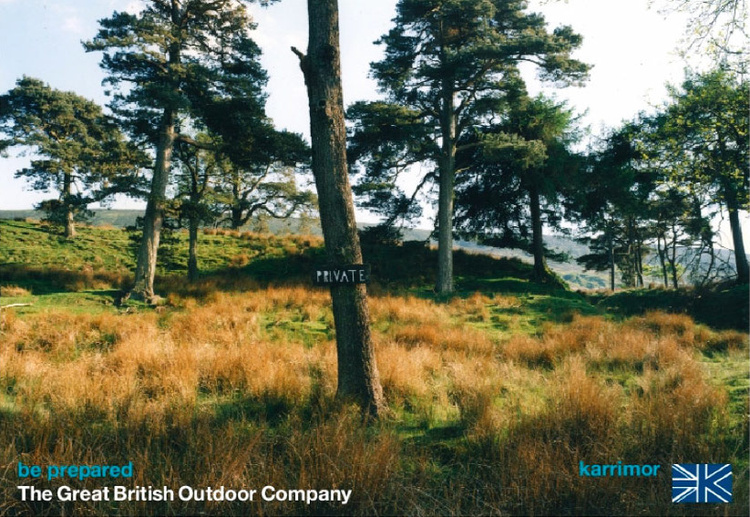 KARRIMOR Rebrand Art Director Stephen Male 1998 Photographer Donald Christie