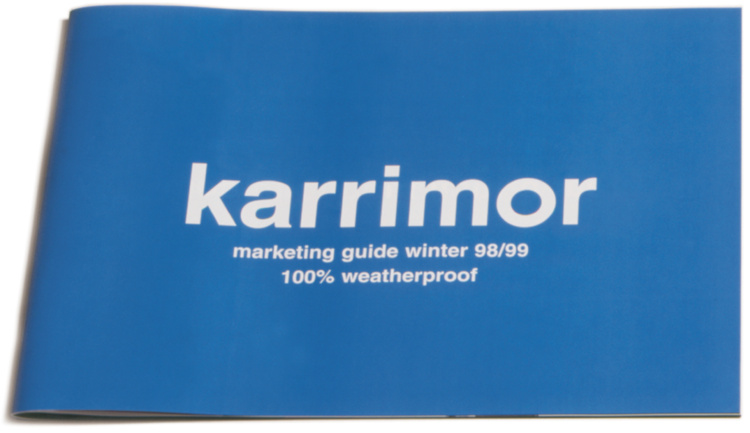 KARRIMOR Rebrand Art Director Stephen Male 1998