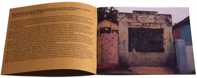 HORACE ANDY Skylarking Art Director Stephen Male 1996 Photography Nigel Shafran