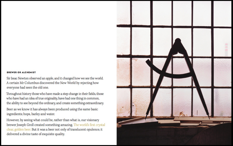PILSNER URQUELL Art Director Stephen Male 2005 Photographers Adam Broomberg & Oliver Chanarin