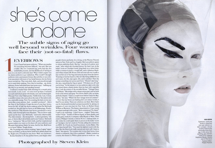 VOGUE Art Director Stephen Male 2008-2009 Photographer Steven Meisel