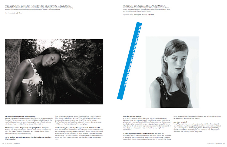 i-D Stephen Male Art Director 1983-1993 Consultant Art Director 2005-2008 Photographer Emma Summerton & Dan Jackson
