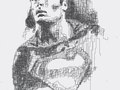 Portrait of Christopher Reeve playing Superman