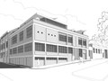Street Perspective | with Nicholas Murray Architects | Design team: Gerald Lock, Nicholas Murray, Swee Lim