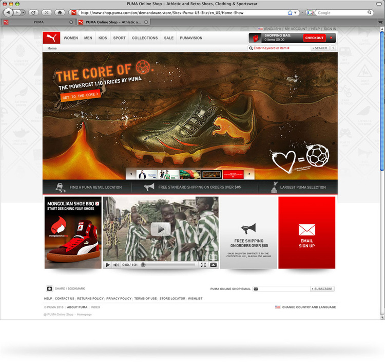 Puma - Online Store - Homepage