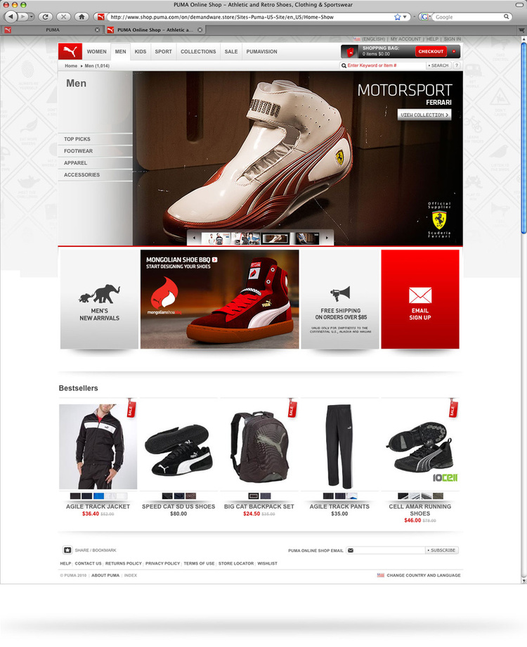Puma - Online Store - Men's section