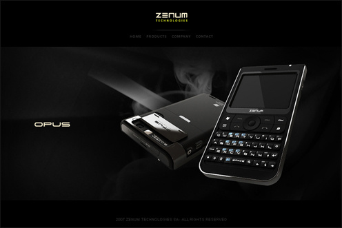 Provided Art Direction for online presence of Zenum of Switzerland, a luxury mobile phone design and manufacturer.
