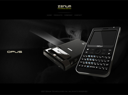 Provided Art Direction for online presence of Zenum of Switzerland, a luxury mobile phone design and manufacturer.