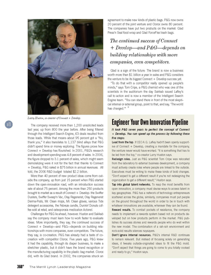 Procter & Gamble Innovation Feature Story