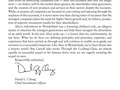 Annual Shareholder Letter