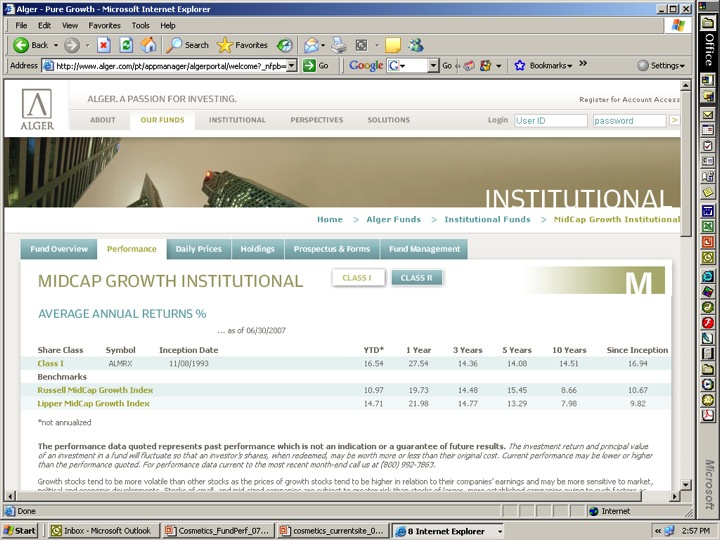 Alger Website
