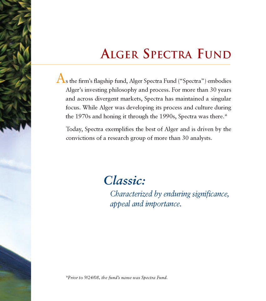 Spectra Fund Brochure