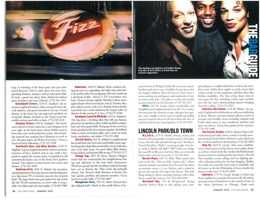 Chicago Magazine Bar Guide